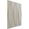 Ekena Millwork 19 5/8in. W x 19 5/8in. H Willow EnduraWall Decorative 3D Wall Panel Covers 2.67 Sq. Ft. WP20X20WWGBW - alternate 4